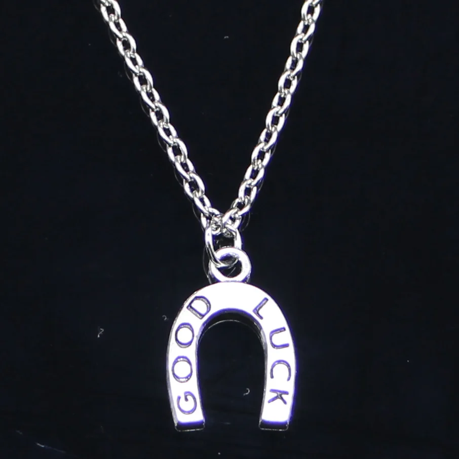 Подвеска счастливая подкова для мужчин и женщин короткое длинное ожерелье 17 х12