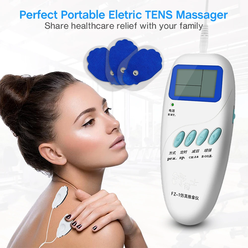 Electrophoresis Massager FZ-1 Myostimulator Therapeutic Apparatus D'arsonval Physiotherapy Frequency Lcd stimulator Russian