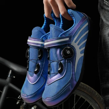 

2020 Big Size Cycling Shoes Men Ultralight Mountain Bike Road Bike Shoes Profession Self-locking Breathable MTB Bicycle Sneakers