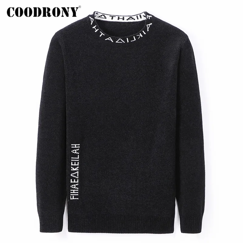 

COODRONY Brand Sweater Men Cotton Pullover Men Fashion Knitwear Jersey Hombre O-Neck Pull Homme Autumn Winter Sweaters Top C1017