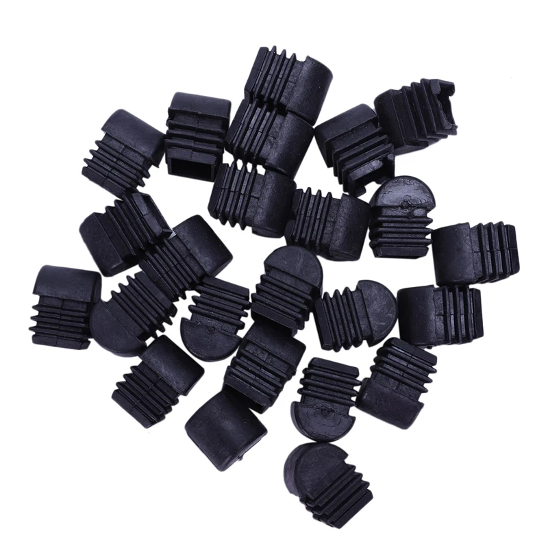 

24 Pcs Square Multi-Gauge Insert Black 20mmx20mm for Box Section Tube
