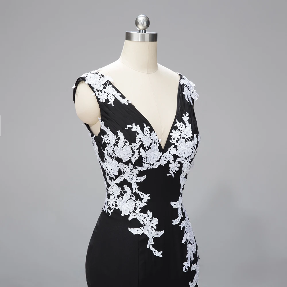 Длинное вечернее платье 2019 халат De Soiree Аппликация vestido de festa Русалочка платья для