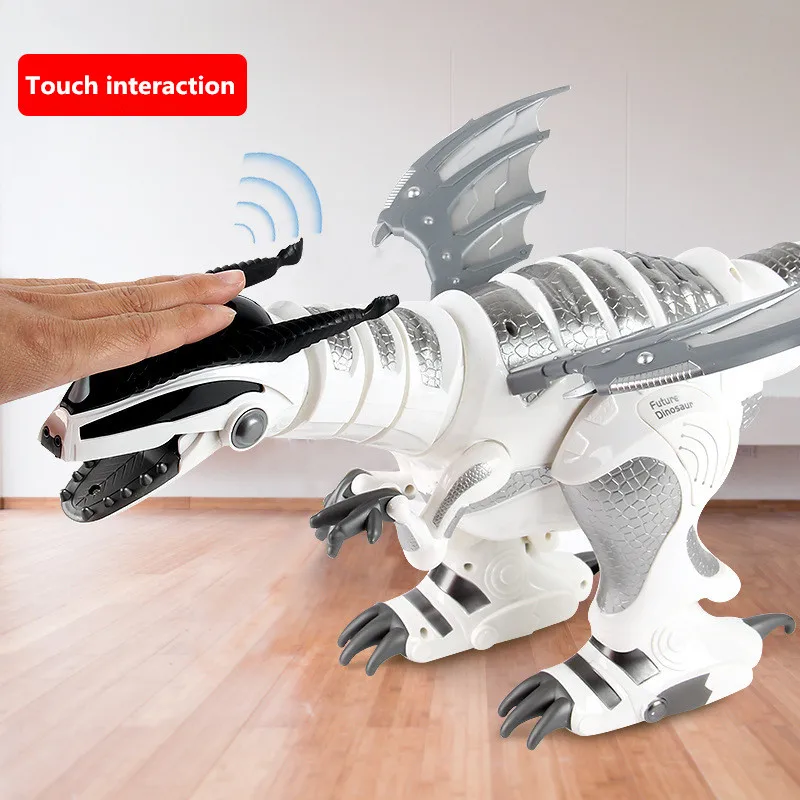 66CM Large Smart Robot Toy RC Dinosaur Touch Sensing Smart Conversation English Popular Science Teaching Educational Robotics