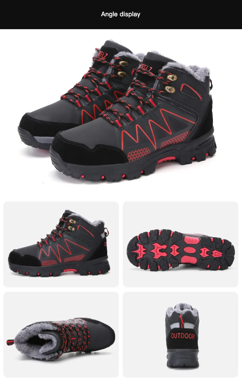 39-46 Boots Winter Comfortable Warm Non-Slip Winter Men Shoes