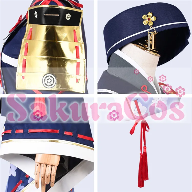 Touken Ranbu Online Hakusan Yoshimitsu боевая униформа Хэллоуин косплей костюм пальто+ рубашка+ брюки+ шляпа+ ремень S-XL