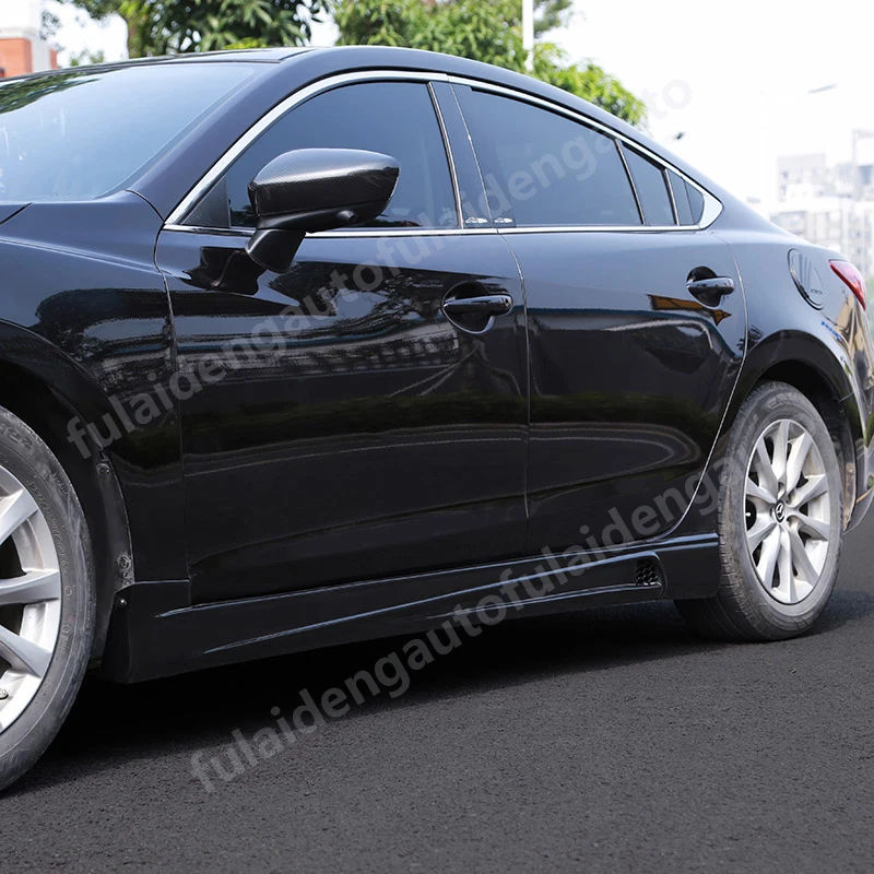 2 шт. для Mazda 6 Atenza-, новинка, боковая юбка, расширитель, бампер для губ, набор для тела, аксессуары для стайлинга автомобилей