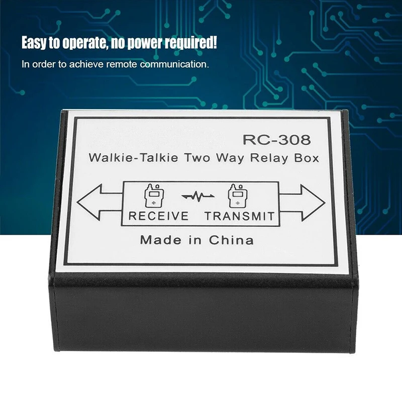 K-head/M-head RC-308 двухстороннее портативное радио реле портативный приёмопередатчик-ретранслятор Коробка TK для Baofeng KENWOD TYT аксессуары