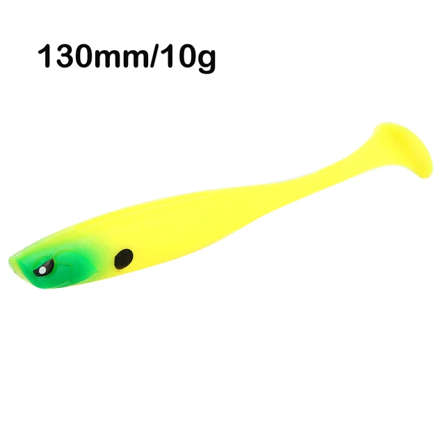 3pcs/lot Soft Fishing Lure 13/9.5cm 10/4.5g  Silicone Bait Shad Worms Bass Pike Minnow Swimbait Rubber Fish Lure High Quality A 10G