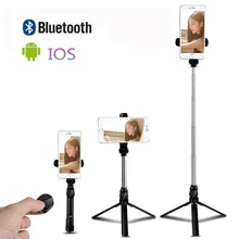 3 в 1 беспроводной Bluetooth селфи-Палка для iphone/Android/huawei складной ручной монопод с дистанционным спуском затвора Выдвижной мини-штатив