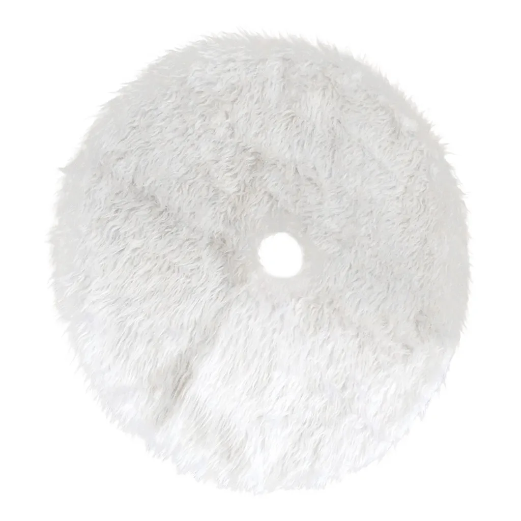 90cm Christmas Plush Long Haired Christmas Tree Skirt Christmas Tree Skirt Decor household accessories new arrivals best selling