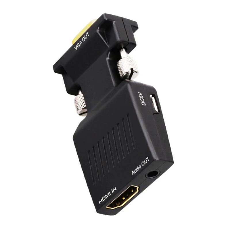 AABB-HDMI Женский VGA Мужской конвертер с аудио адаптером Поддержка сигнала 1080P