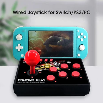 

Video Game Console Controller TURBO Mobile Gamepad Type-C Wired Fighting Joystick Controller for N-Switch/ PS3/ PC/ Android TV
