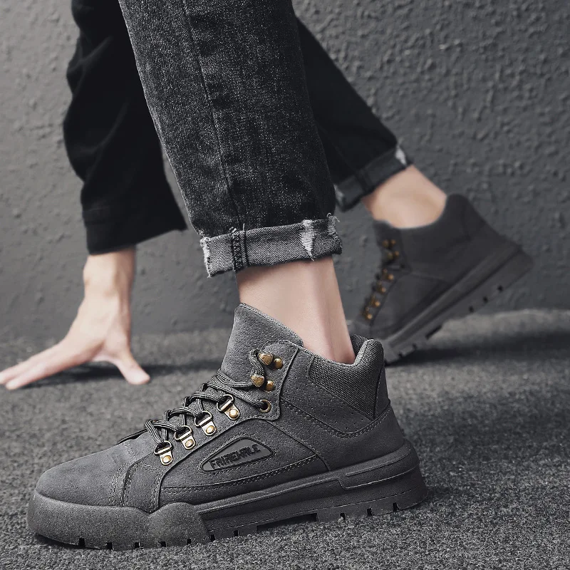 

Martin Boots Men's England Versatile Work Shoes 2019 Autumn And Winter New Style Mid-top Trendy Shoes Men's Versatile Outdoor De