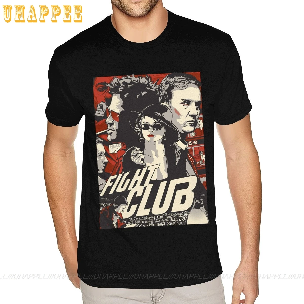 Футболки Movie Fight Club для подростков модная дизайнерская футболка с длинными рукавами мужские рубашки