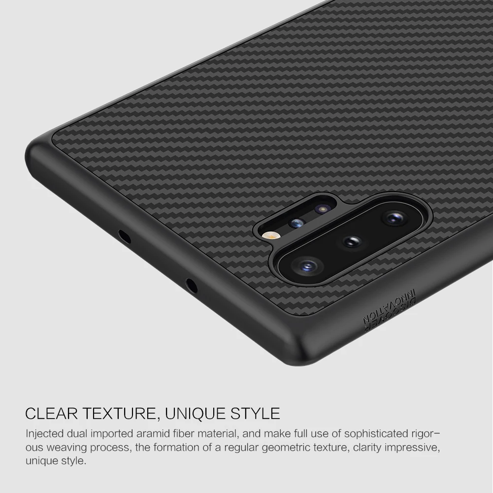 Чехол Nillkin для samsung Note 10 Plus и Note 10 Plus 5G чехол из синтетического волокна для сотового телефона Роскошный Жесткий Чехол