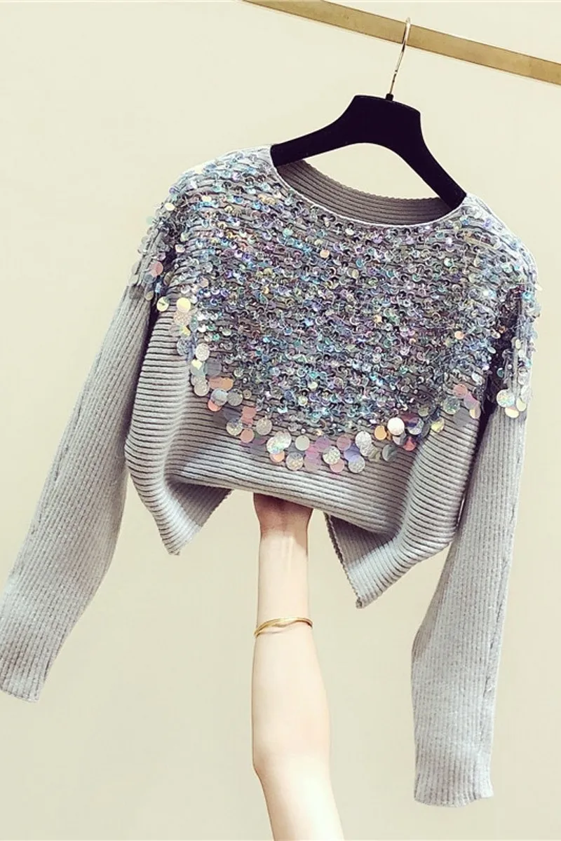 SuperAen Knitwear Long-Sleeved V-neck Spring and