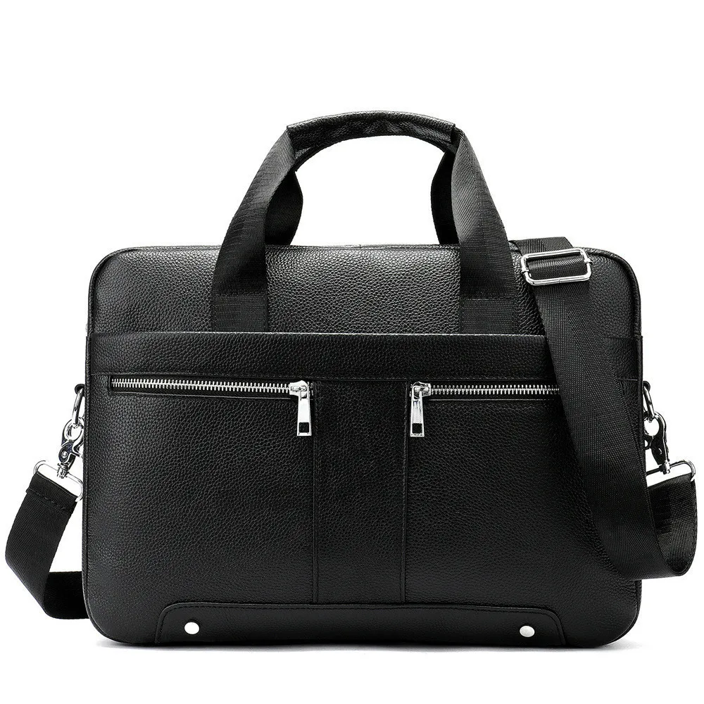 

2020 Male Package Genuine messenger bag men Leather Business Affairs Briefcase Head Layer Cowhide Man Single Shoulder Handbag