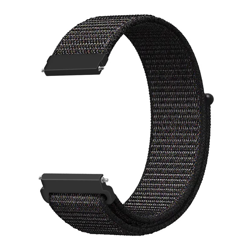 Для Amazfit GTS Мода Холст Волшебная наклейка замена ремешок для Amazfit GTS Смарт часы Холст ремень аксессуары - Цвет: Black