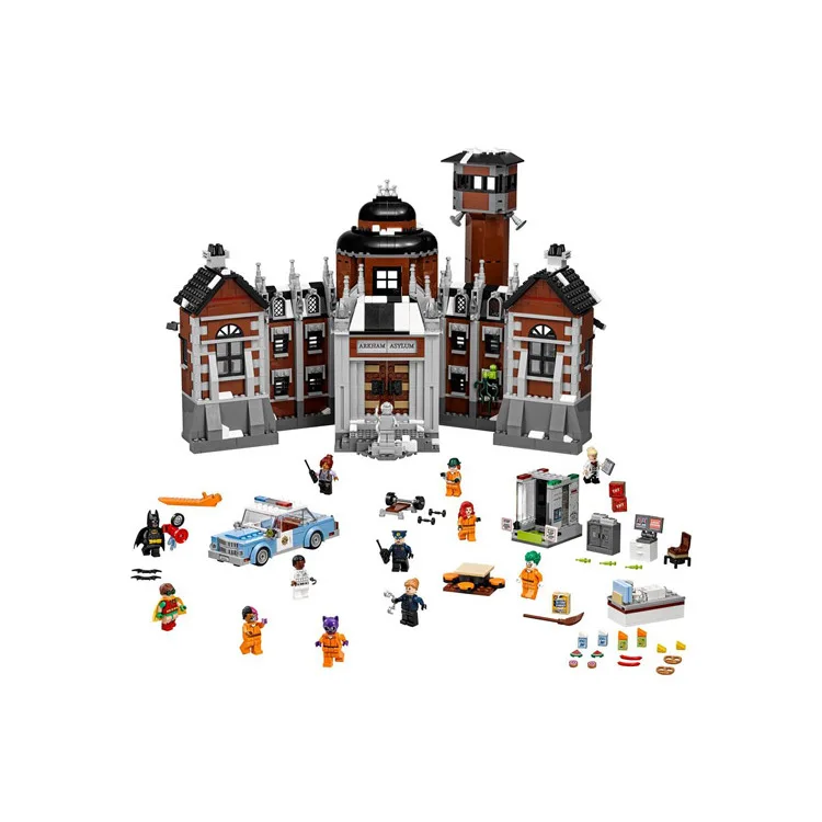 Compatible Legoed Batman DC Comics Arkham Asylum Super Heroes Building Blocks Bricks Toys for child