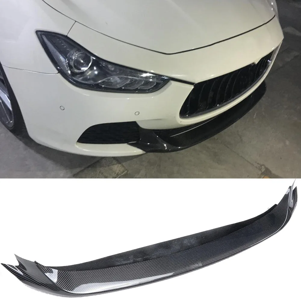 Спойлер для переднего бампера из углеродного волокна Maserati Ghibli Sedan 4 двери 2014 2017