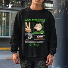 

Hunter X Hunter Hoodie Winter Sweatshirts Kurapika GON FREECSS Manga Hoodies Letter Pullovers Crewneck Sweatshirt Men Clothes