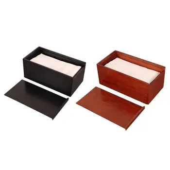 

Wood Living Room Table Paper Tissue Box Paper Tray Storage Case Household Items