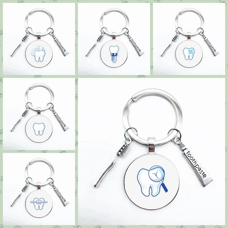 Изысканный мини зубная паста подвеска в виде зубной щетки брелок зуб шаблон