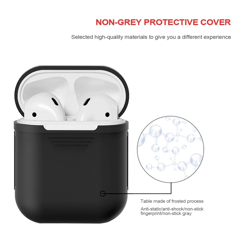 Earphone Case Silicone For Apple AirPods 2 Silicone Cover Bluetooth Headphone Box Pouch Protective For Air Pods AirPod Cases