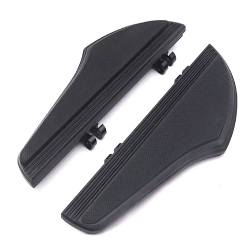 

Motorcycle Floorboard Rubber Driver Footrest Non-slip Pedal Chrome Elements CNC for Harley Touring Softail