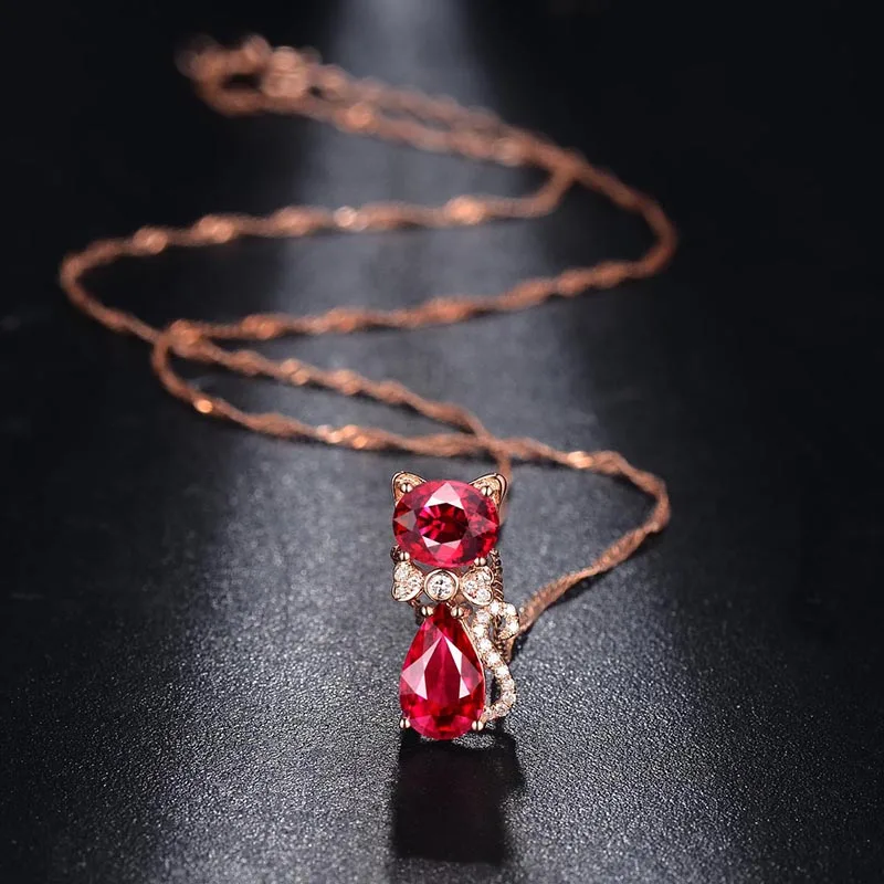 Bague Ringen, мода, 925 пробы, серебряные ожерелья с Рубиновой подвеской, женские серебряные ювелирные украшения,, вечерние, подарки