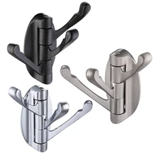 3 5 шт твердый металлический крюк на шарнире сверхмощный swing Bracket поворотный кронштейн тройной крючок с несколькими тремя складными ручками полотенца/вешалка для одежды