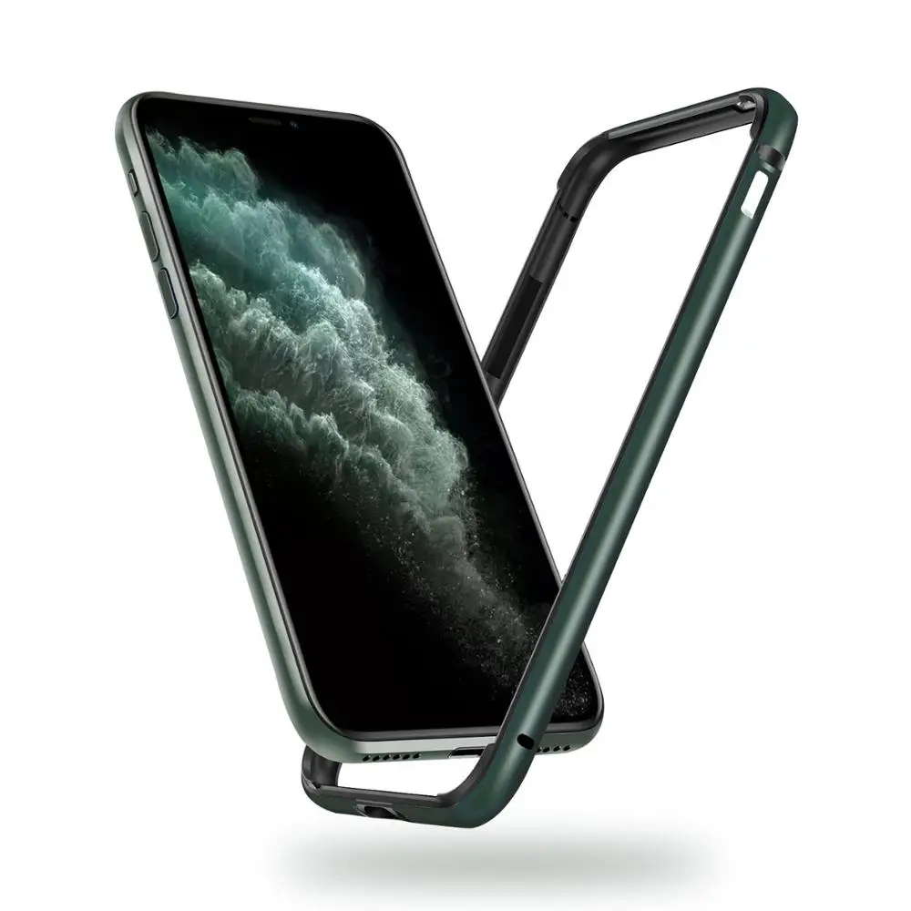 Gold Aluminum and Silicone Bumper Case with Accessories