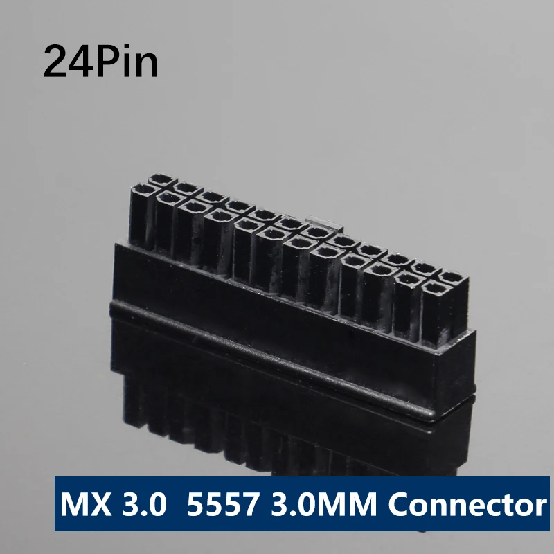 

Molex 3,0 шаг 3,0 мм 24P разъем Мужской Корпус вилки 2X12P двухрядный разъем MX3.0 3,0 для кабеля питания DIY 10/50/100 шт