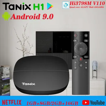 

Tanix H1 TV Box Android 9.0 Hisilicon Hi3798M 2GB 16GB Quad Core 4K 30fps Google Player Youtube fit IPTV smart tv TV box