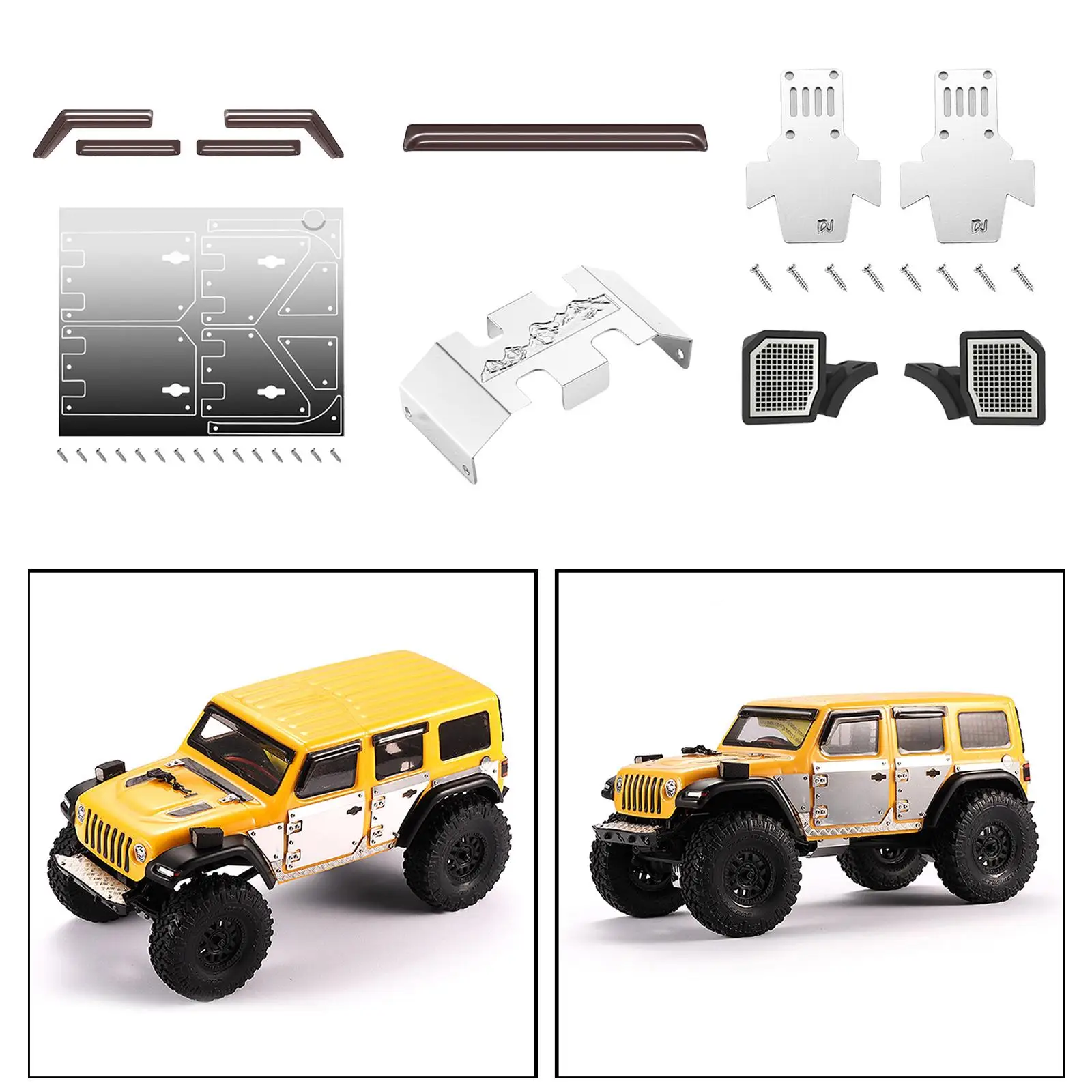 1/24 Rc Car Body Kits, Aluminum Alloy Accessories For Axial Scx24