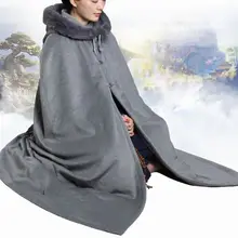 9 цветов красный/синий унисекс зимний теплый буддийский шаолин монах накидка кунг-фу костюмы халат Будда молитва пальто дзен плащ для медитации