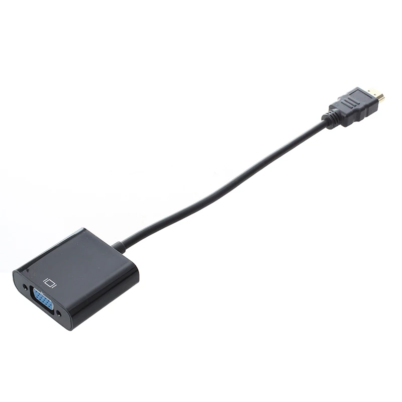 Адаптер Mini HDMI Мужской Женский аудио кабель 1080p VGA цвет черный