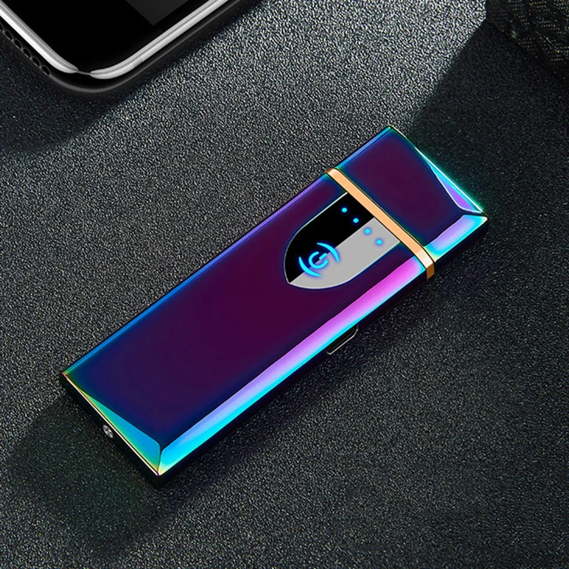Маленькая перезаряжаемая USB ветрозащитная электронная зажигалка