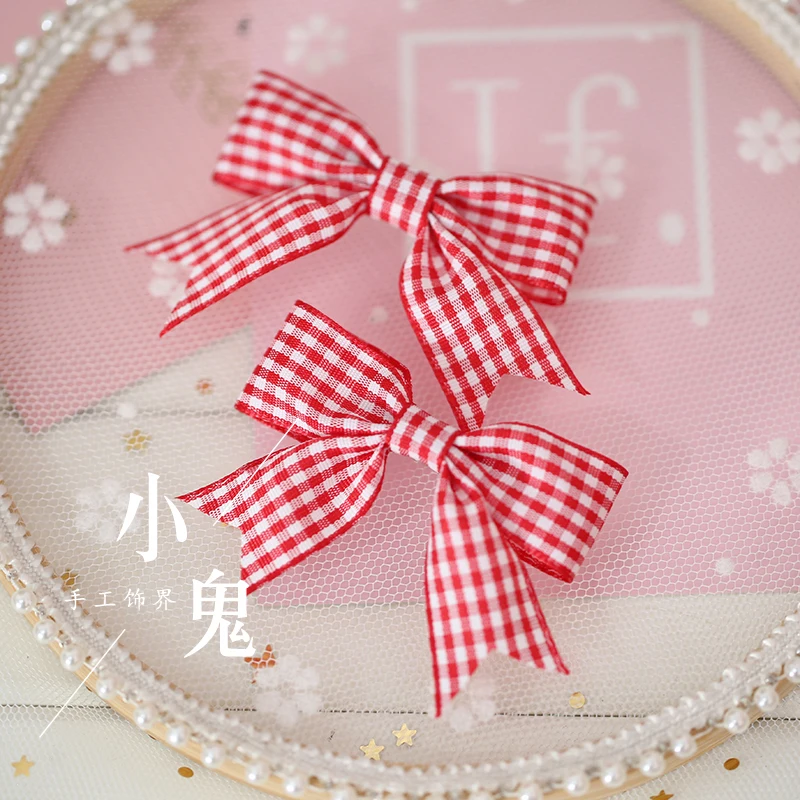 A Pair 1 Kawaii сладкий клубника мягкие кружевные волосы "Лолита" обруч японская сестра KC соломенная шляпа край оголовье косплей аксессуары для волос ручной работы - Цвет: A Pair 1