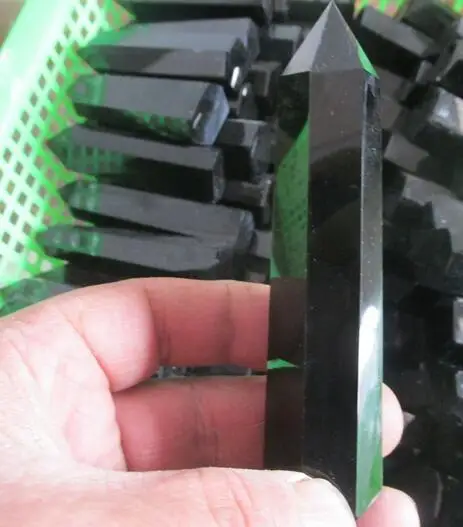 708 + натуральный обсидиан с двойным острым кончиком шесть одиночных