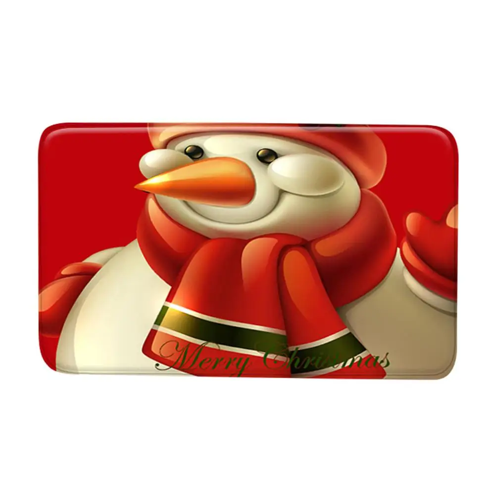 christmas rugs Рождественский коврик для кухонной двери, мягкий нескользящий коврик, хлопковый ковер на пол, ковер для детской комнаты 30N14 - Цвет: christmas rugs