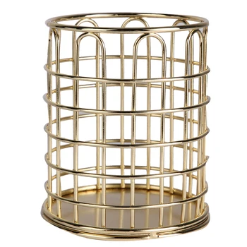 

Brush Storage Cosmetic Brush Multi-Functional Cosmetic Brush Storage Eyebrow Pencil Organizer Display Rack (Luxury Gold)