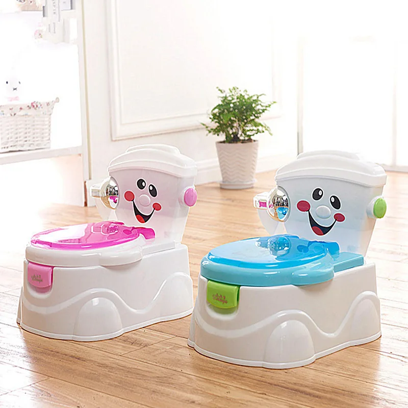 

Baby Model Smiley Pedestal Pan BABY'S Toilet Washer Children Multi-functional Backrest zuo bian deng Potty