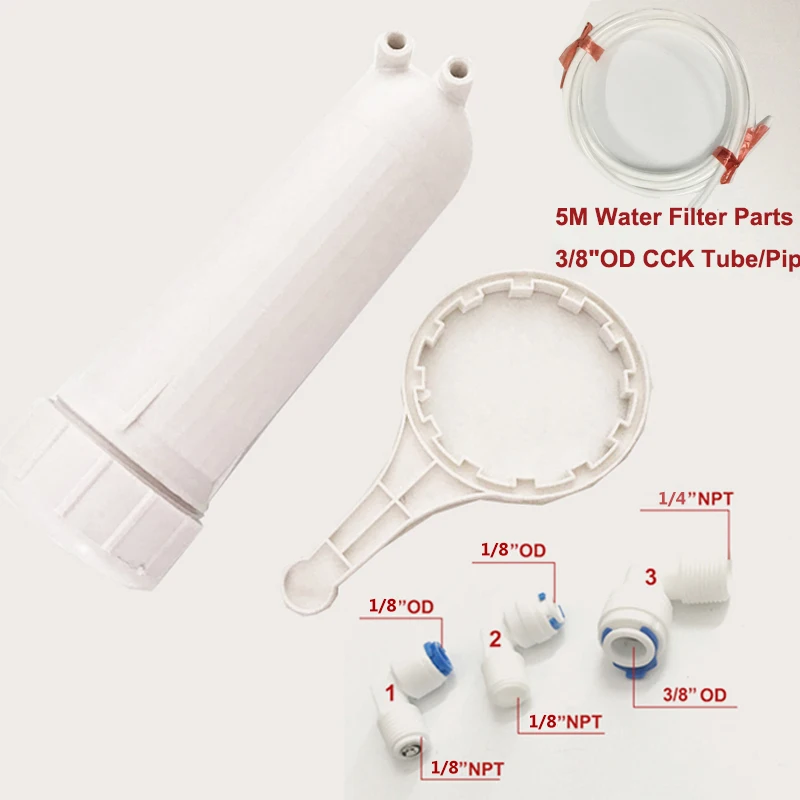 Reverse Osmosis 3012 Housing for 3012-400 gpd3012-600gpd Ro membrane With 5M 38OD CCK Parts TubePipe and All Fittings (2)