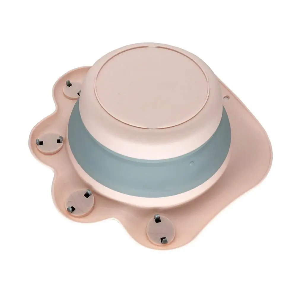 Baby Washbasin Portable Folding Basin Reusable Plastic Pink Children's Washbasin Cartoon Shampoo Bath Face Foot Basin