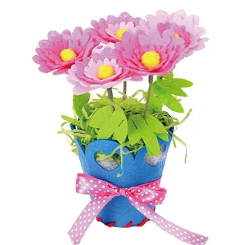 

DIY Non-woven Flowerpot Puzzle Toy Home Decoration Personalized Jigsaw Toy Craft Educational For Children Early Education Toys
