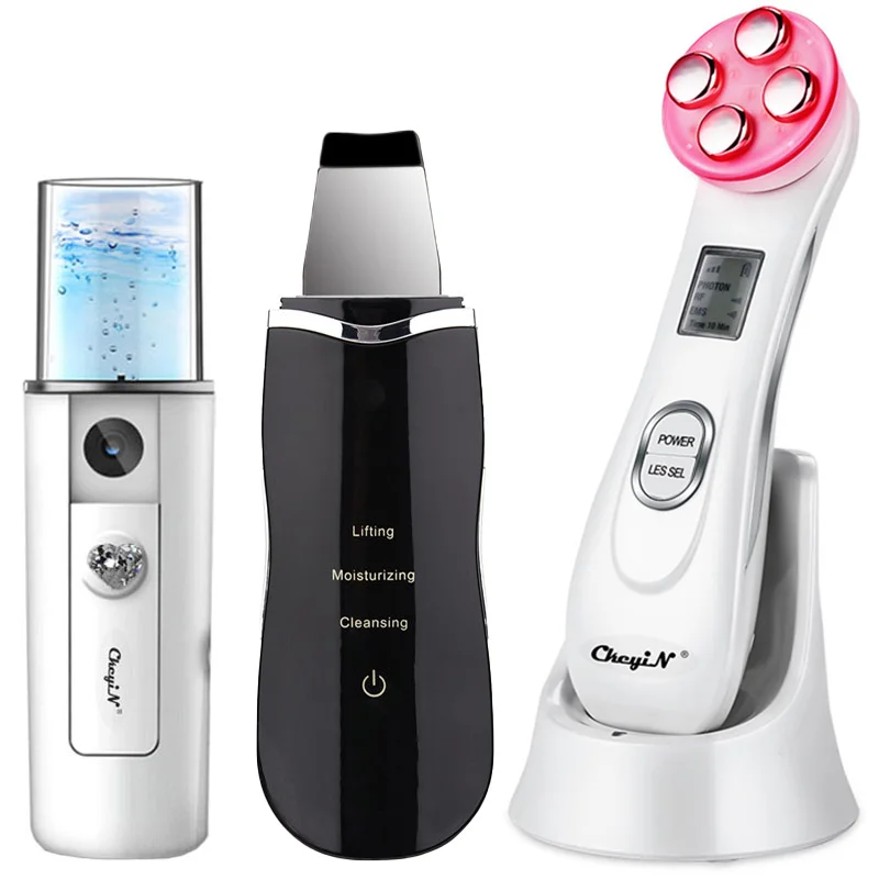 Мезотерапия ЭМС RF радиочастотный массажер для красоты лица + Ультразвуковой