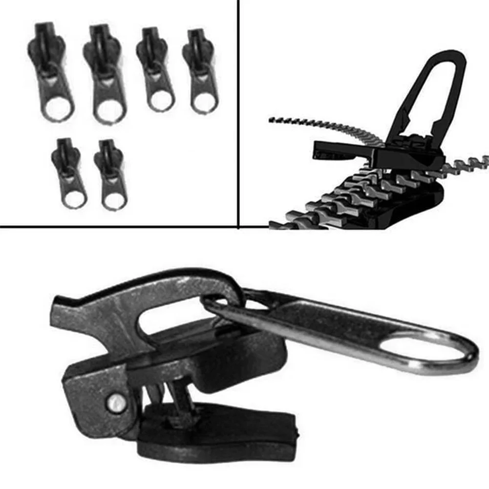 6PCS Zipper Repair Kit Universal Zipper Fixer With Metal Slide Fix Any Zippers Instantly 3 Sizes For 3# 5# And 7# Zippers