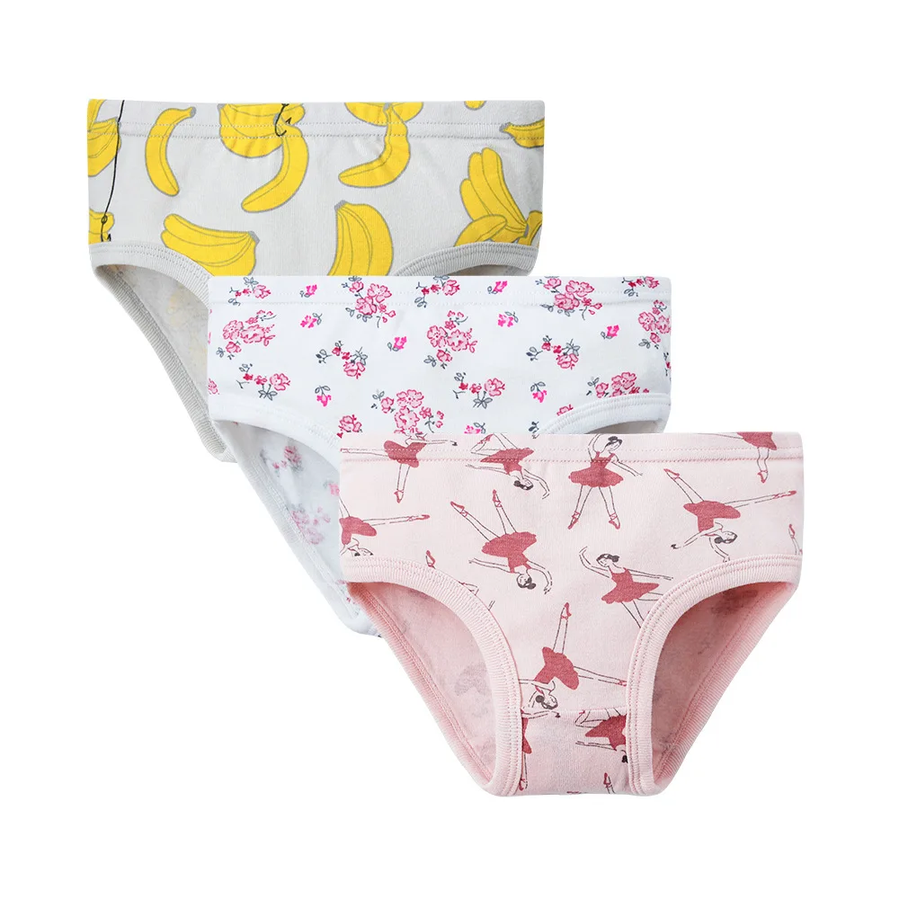 color6 randomly 3pcs 3 шт./лот; Детские хлопковые трусики; новое модное дышащее нижнее белье для девочек; милые трусы с рисунками для девочек; одежда для детей - Цвет: color6 randomly 3pcs