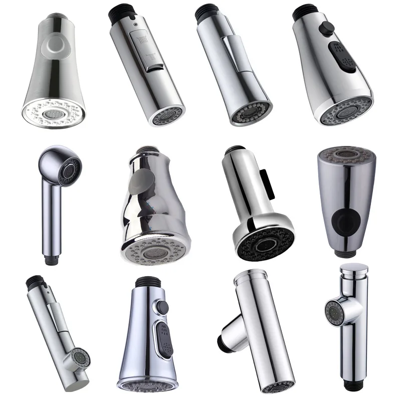 

Amazon Leading Shower Nozzle Kitchen Washing Basin Pullout Faucet Nozzle Small Shower Factory Wholesale Pumping Pull Head